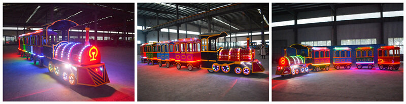 What Is A Trackless Train used in Amusement Parks?